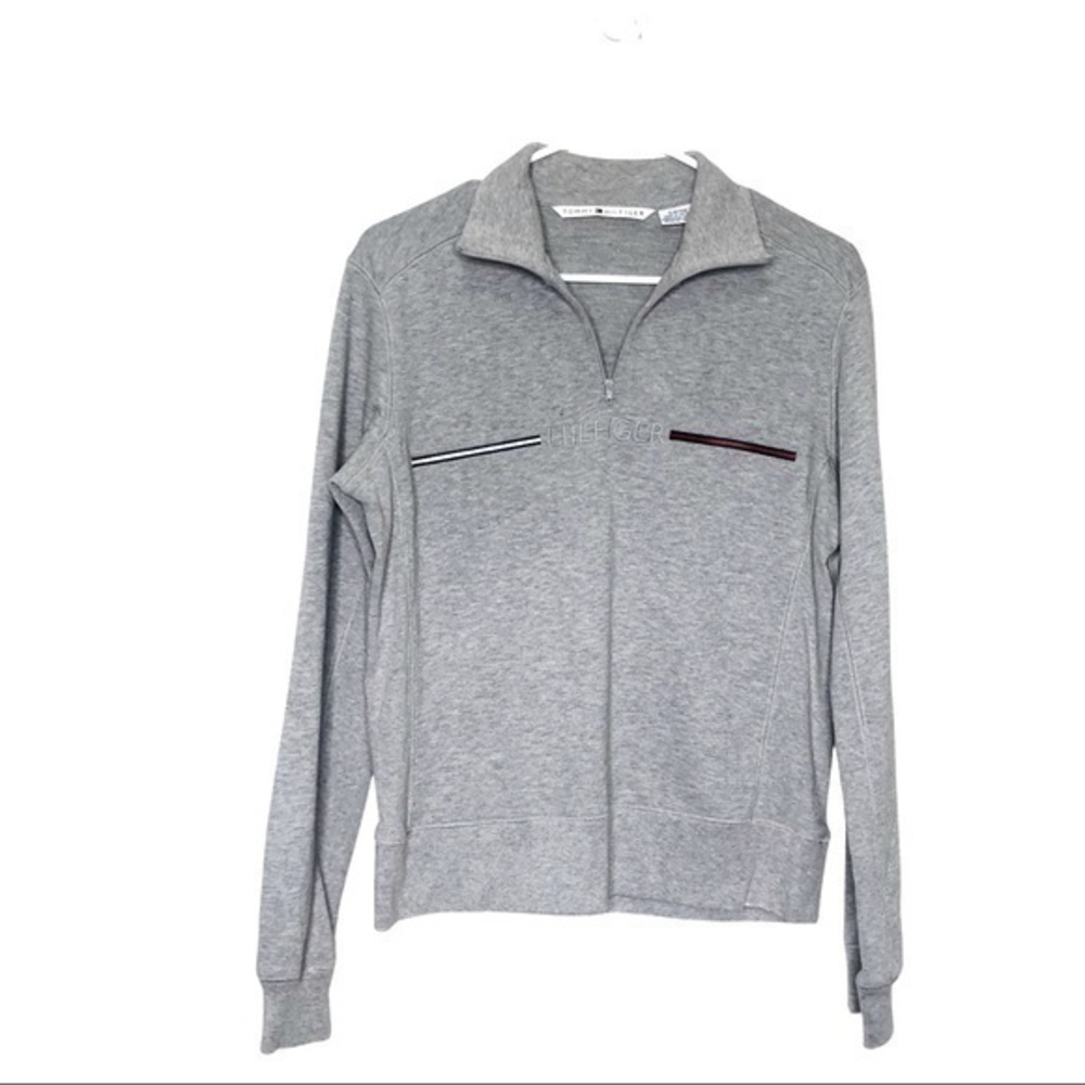 Tommy Hilfiger Y2K Grey Half Zip